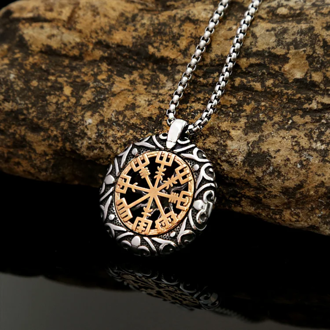 Nordic Rune Medallion Necklace