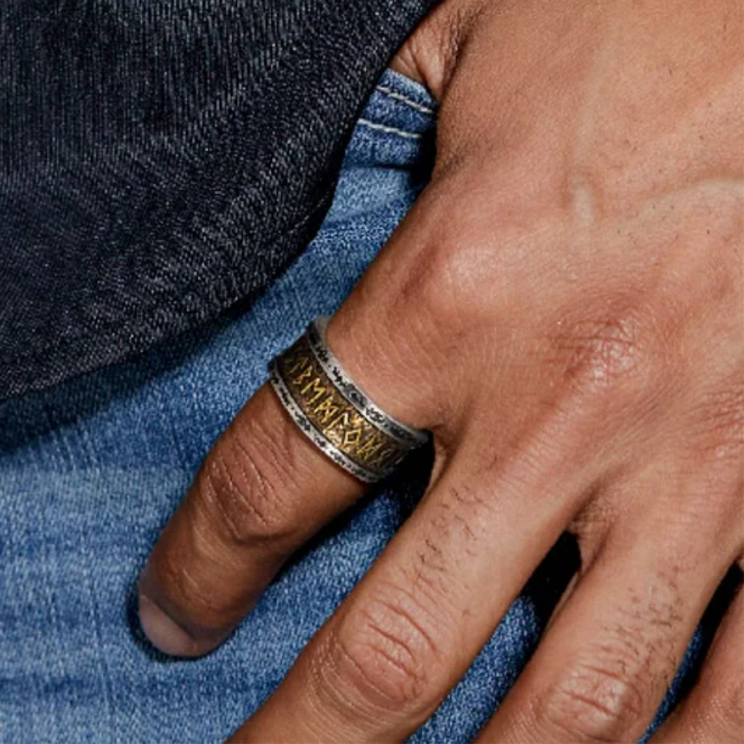 Silver & Golden Titan Ring