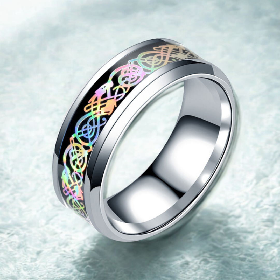 Rainbow Vintage Infinity Ring