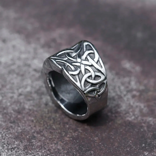 Celtic Knot Iron Heritage Ring