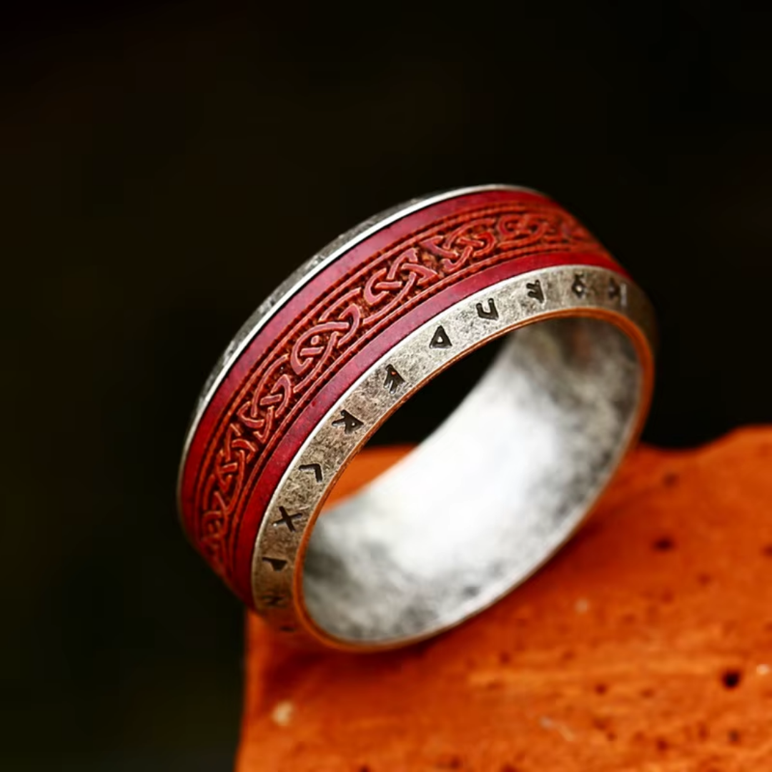 Celtic Red Legacy Ring