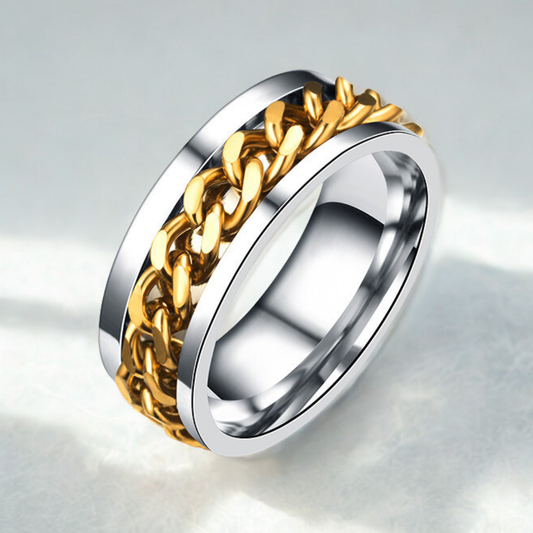 Golden Chain Vintage Infinity Ring