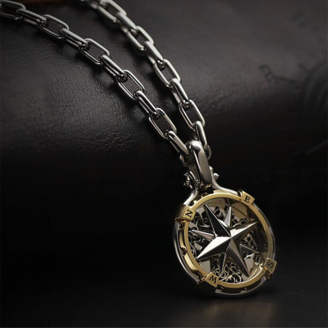 Navigator Compass Pendant Necklace