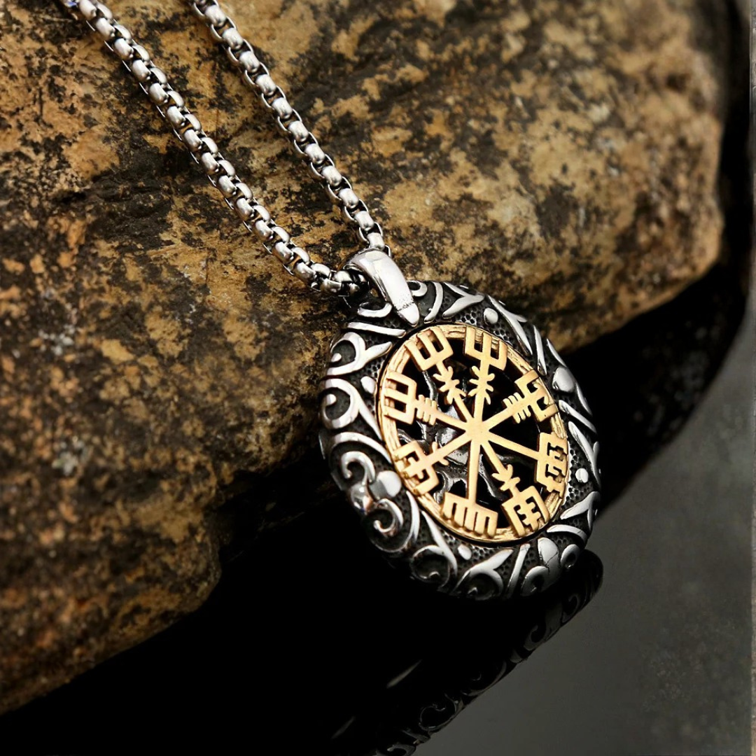 Nordic Rune Medallion Necklace