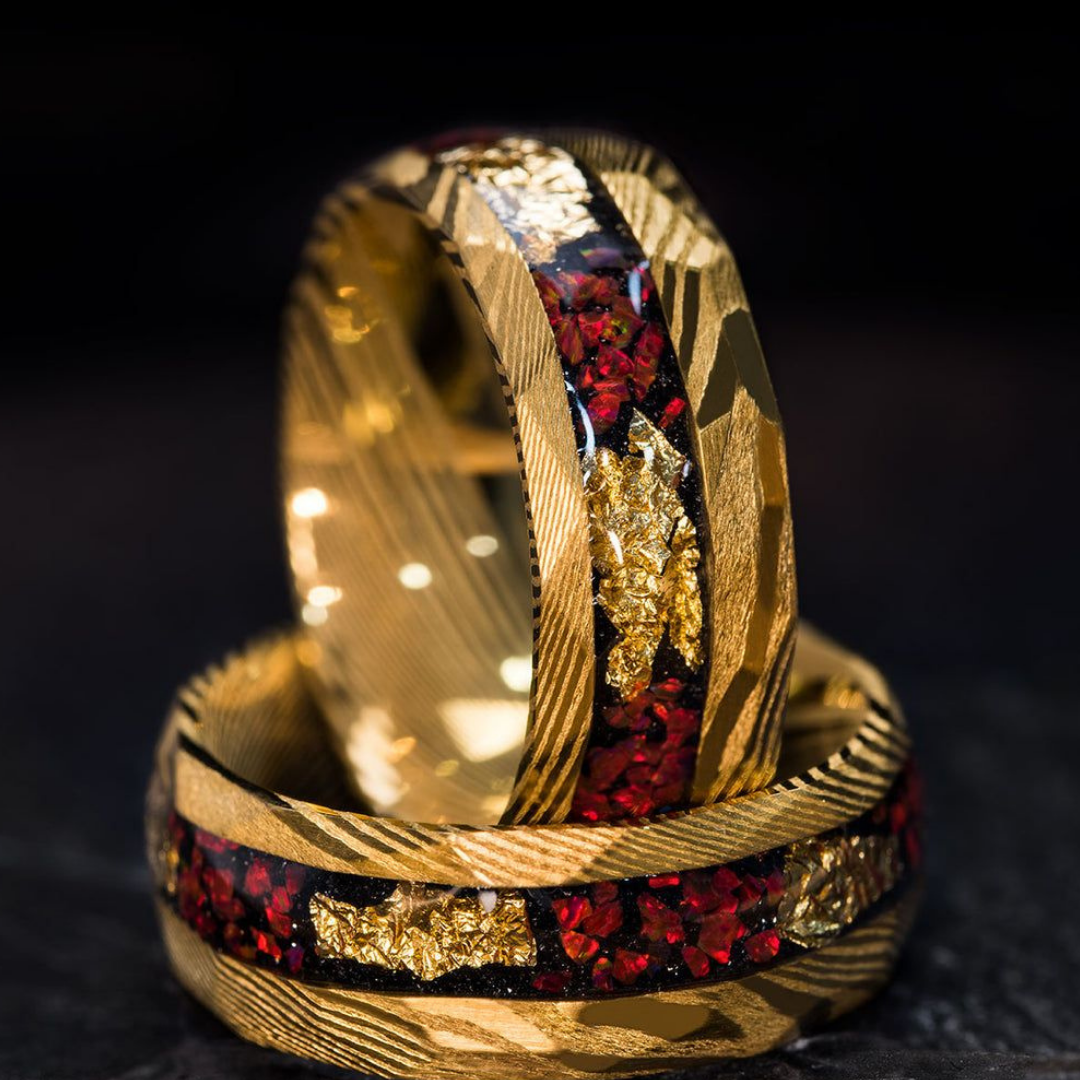 Royal Crimson Gold Heritage Ring