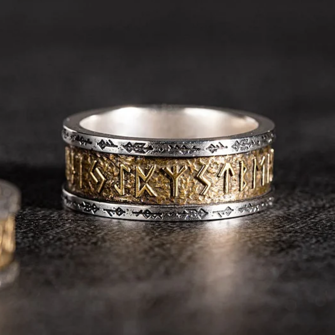 Silver & Golden Titan Ring
