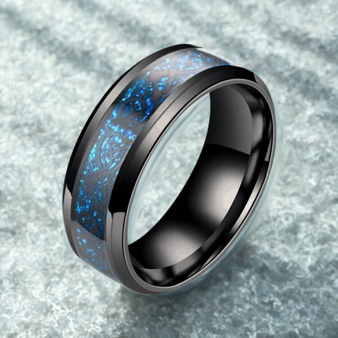 Blue Vintage Infinity Ring