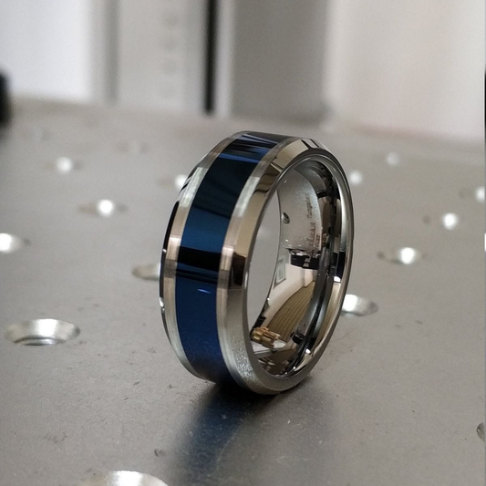 Midnight Sapphire Edge Ring