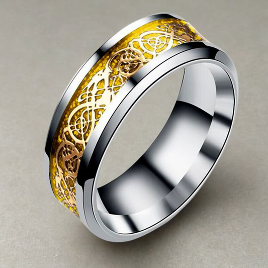 Gold & Silver Vintage Infinity Ring