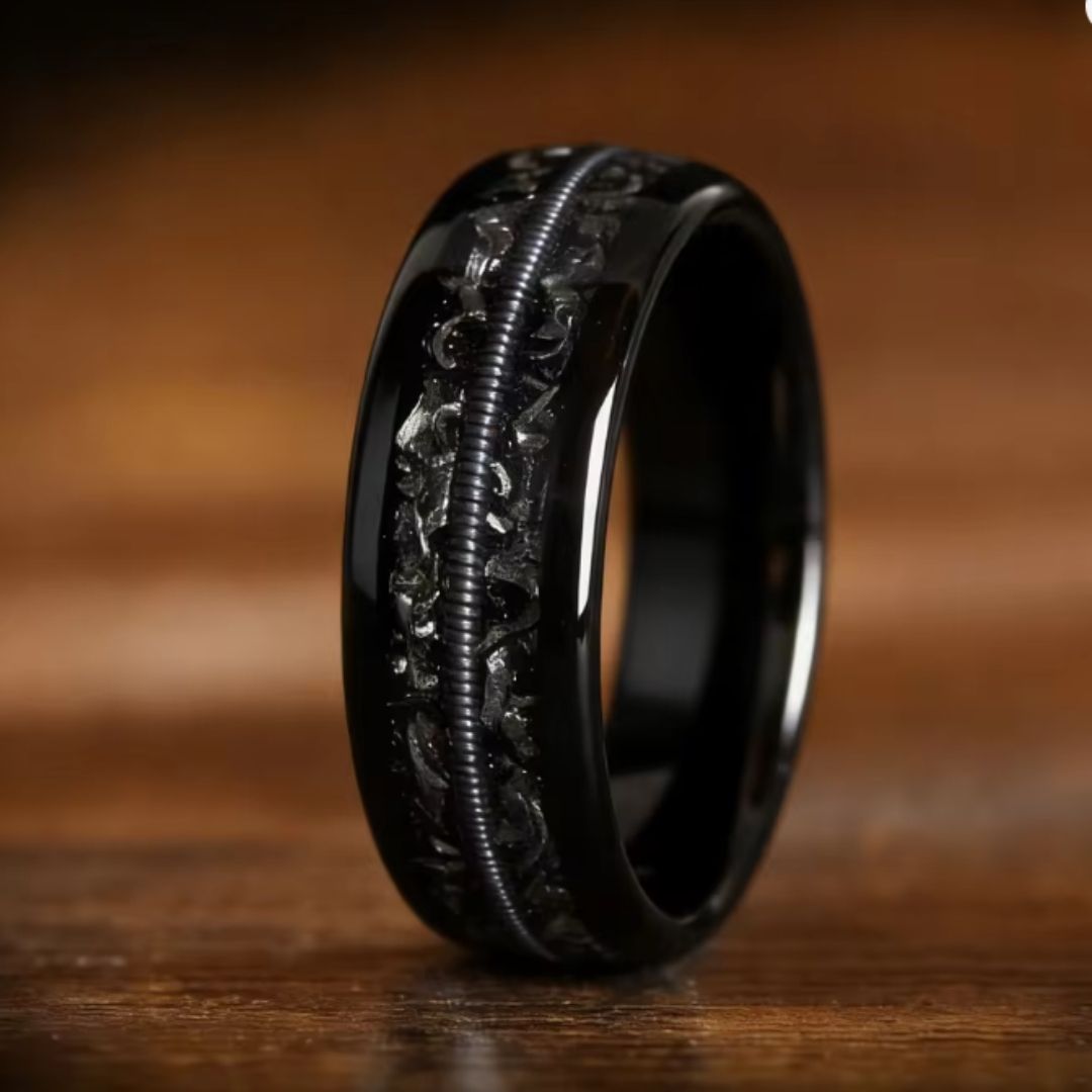 Midnight Celtic Heritage Ring