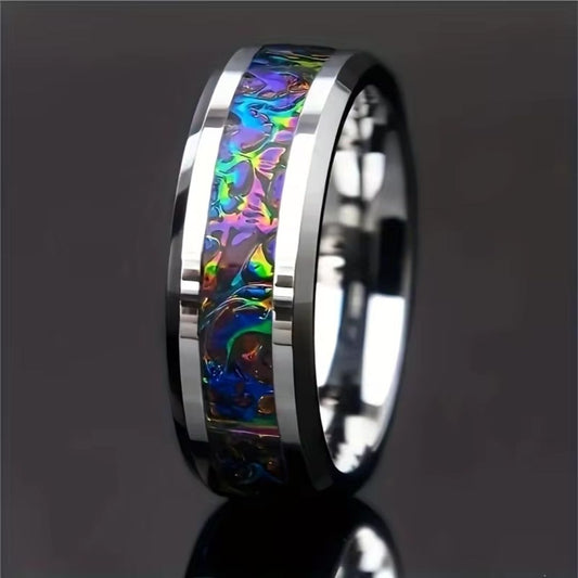 Iridescent Opal Ring