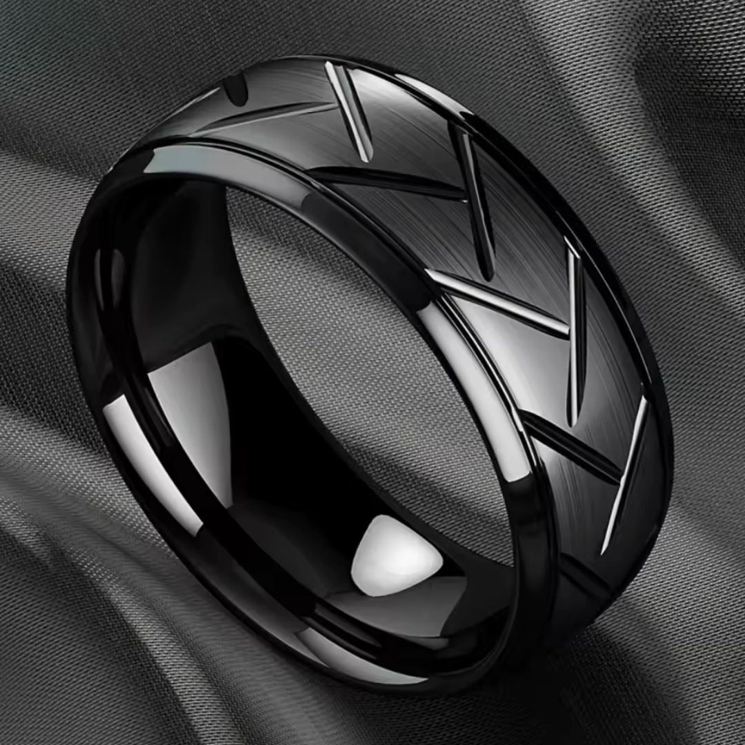 Obsidian Vector Ring