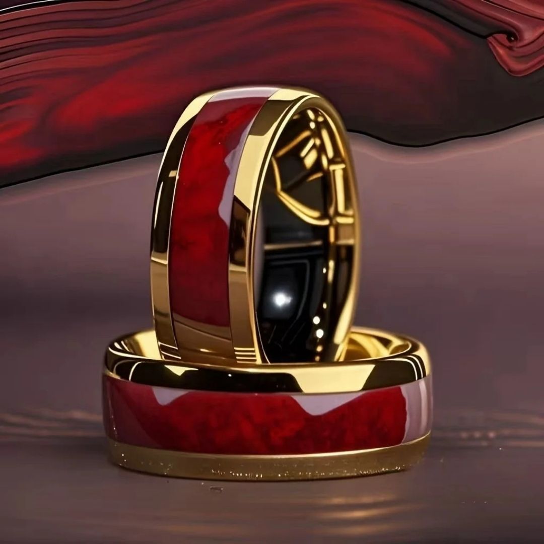 Crimson Gold Ring