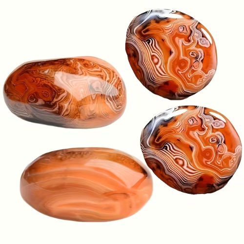 Red Stripe Agate Wealth Bracelet