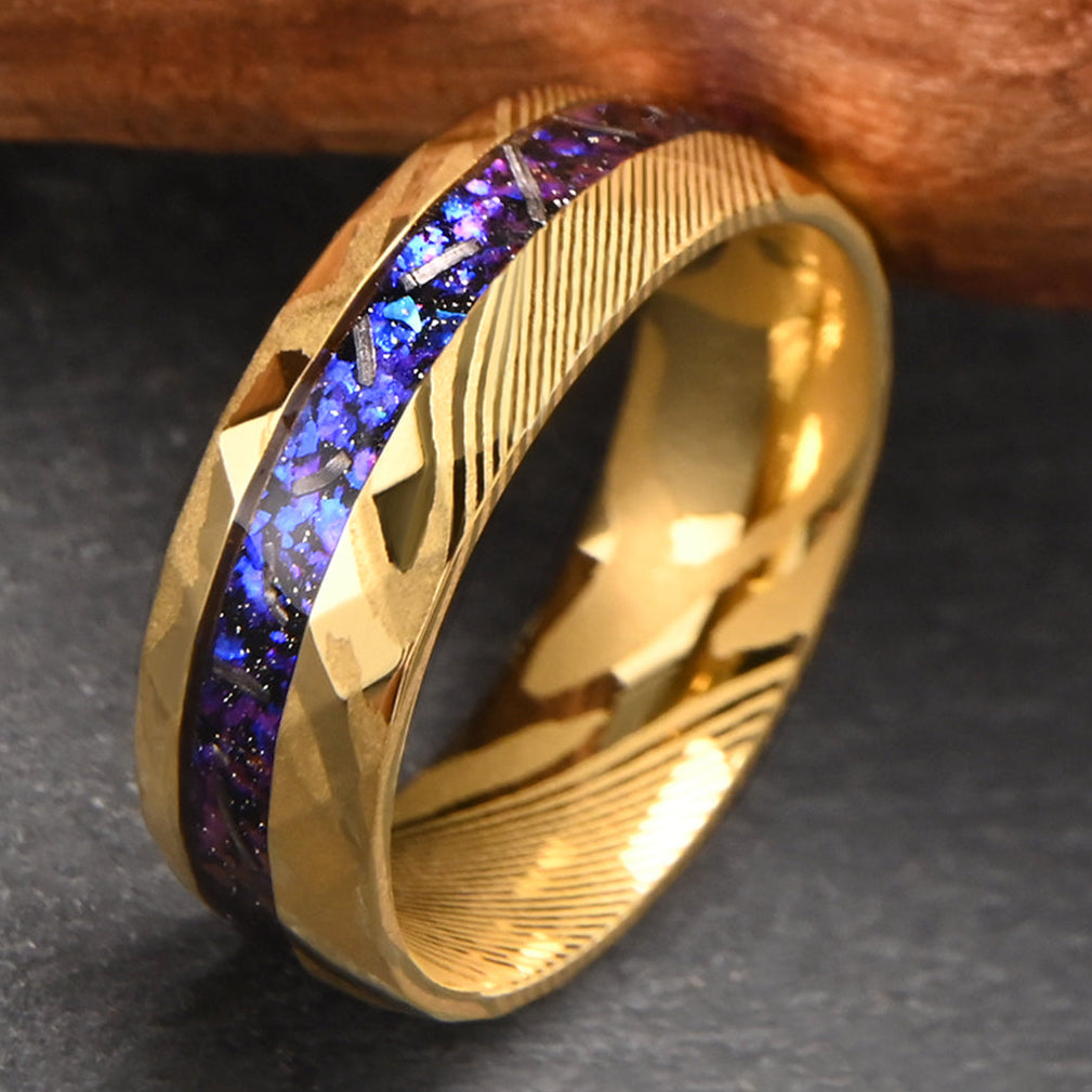 Aurora Amethyst Facet Ring