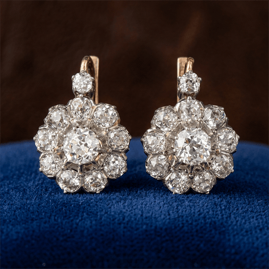White Sapphire Drop Earrings For Women