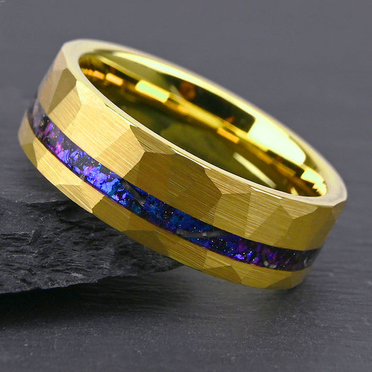 Aurora Opal Facet Ring