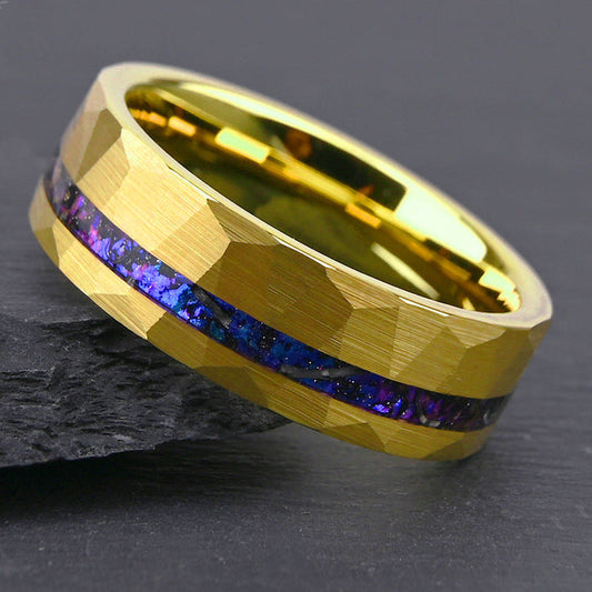 Aurora Opal Facet Ring