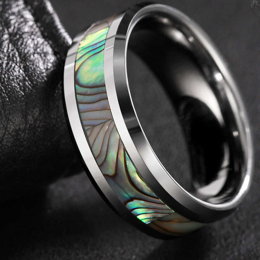 Aurora Shell Inlay Ring