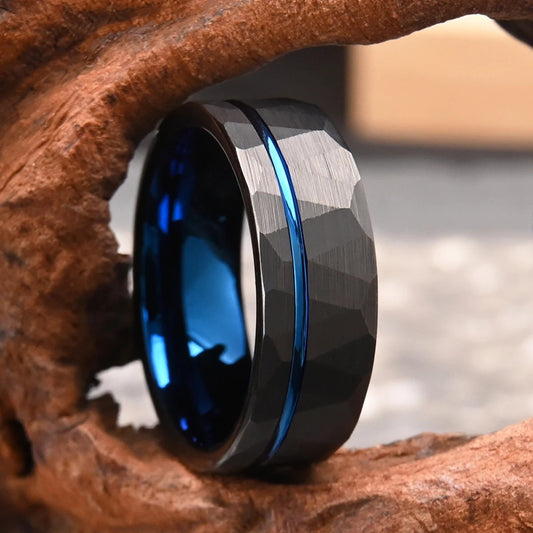 Midnight Facet Blue Core Ring