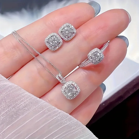 Luxurious Cube Jewelry Set