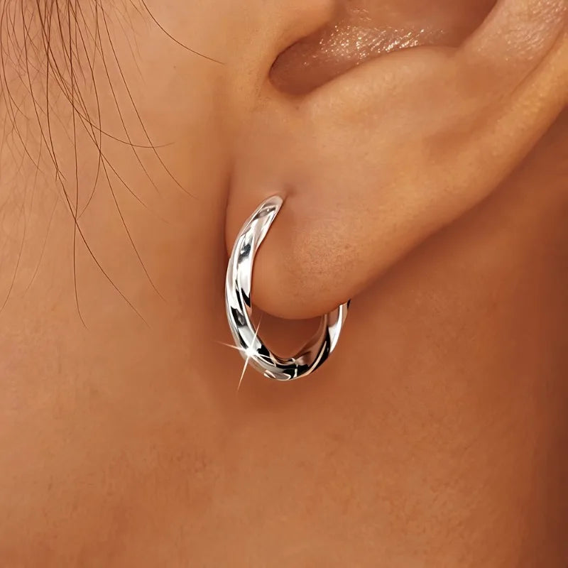 Minimalistic Geometric Hanging Earrings