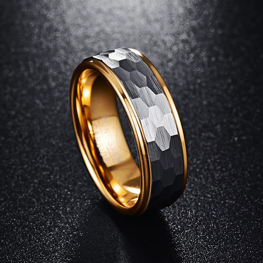 Obsidian Facet Ring