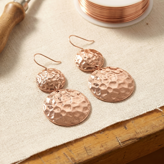 Solstice Copper Earrings