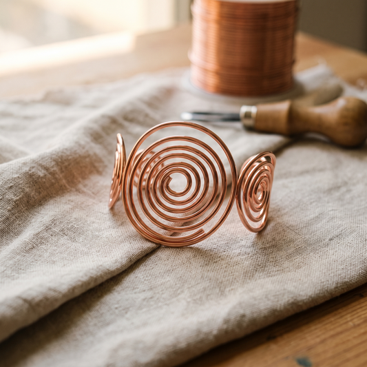 Spiral Copper Bracelet