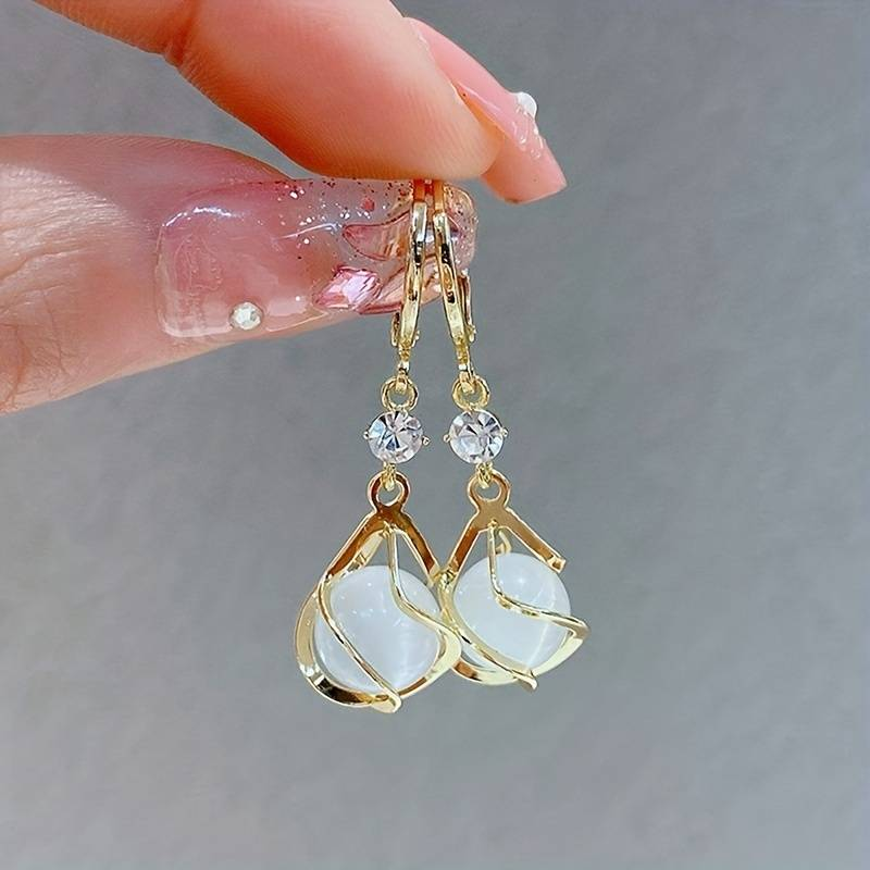 Sterling Silver Round Inlay Earrings
