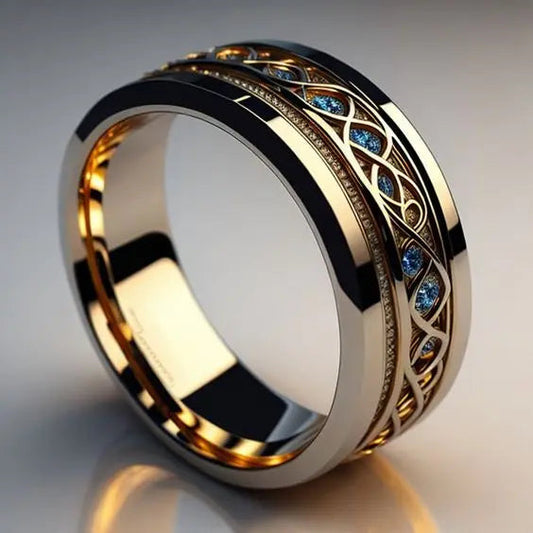 Golden Vintage Infinity Ring