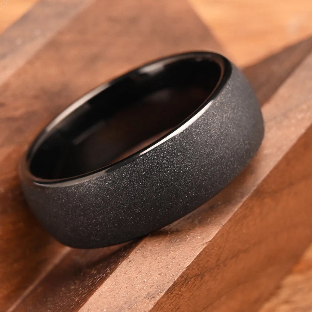 Midnight Matte Titanium Ring